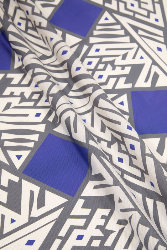 Kite Silk Scarf Blue - 4