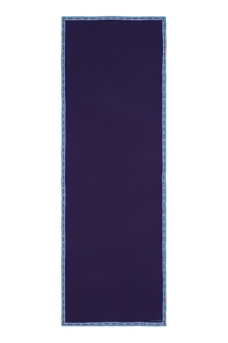 Kite Silk Shawl Navy - 1