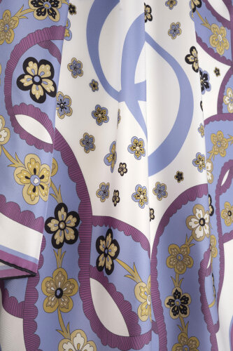 Knitted Rose Pink Twill Silk Scarf - 4