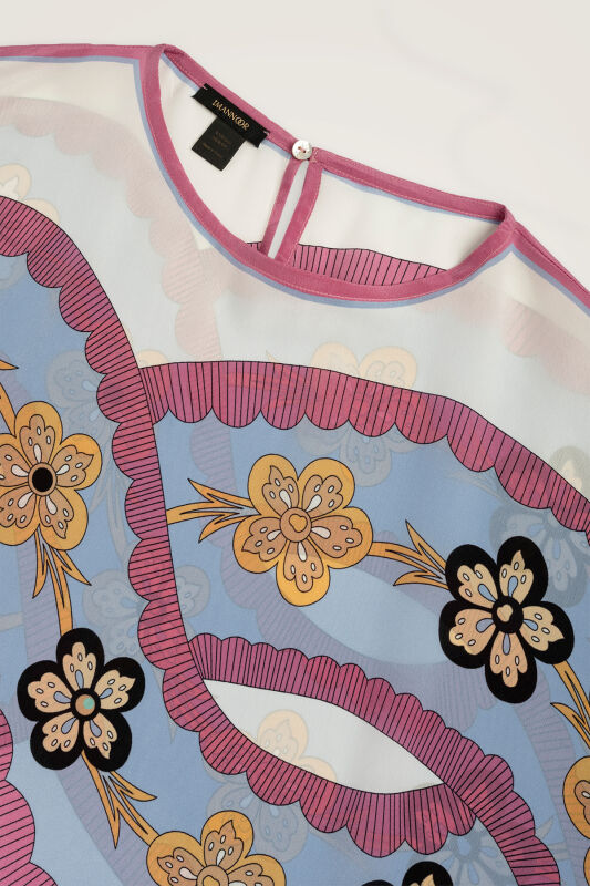 Knitted White Crepe Silk Kaftan - 3