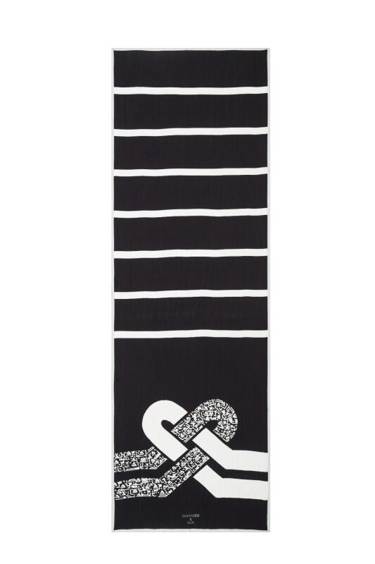 Knots Shawl Black - 1