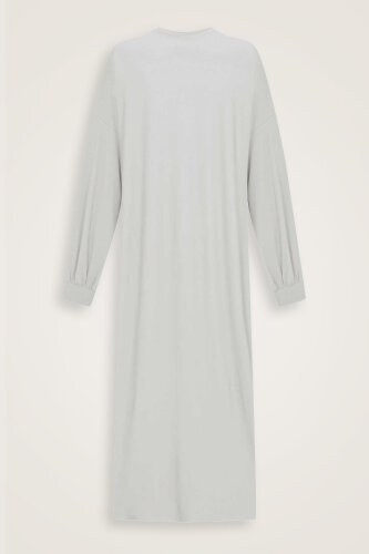  Kol Ağzı Ribana Açık Taş Penye Elbise - Imannoor (2)