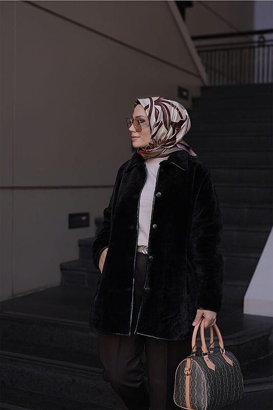 Koyu Kahve Gömlek Kaban - 1