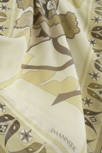 Kufi Arpa Floş Pamuk Şal 70x210 - Imannoor (4)