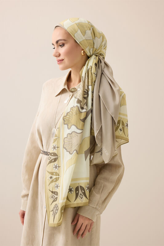 Kufi Barley Floss Cotton Shawl - 3