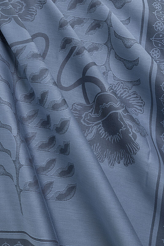 Kufi Denim Modal Silk Scarf - 3