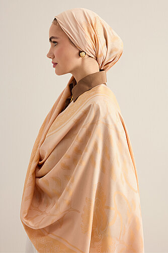 Kufi Kavun İçi Modal İpek Şal 70x200 - Imannoor (3)