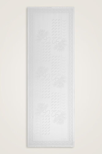 Kufi White Modal Silk Scarf - Imannoor (2)