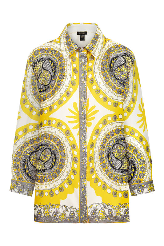 Kutahya Silk Shirt Yellow - 1