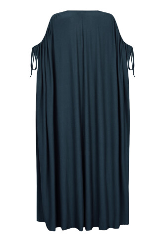 Lacivert Penye Abaya - 2
