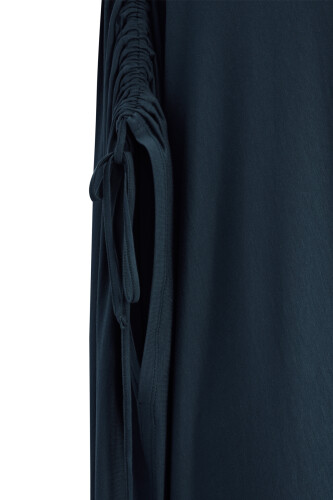 Lacivert Penye Abaya - 3