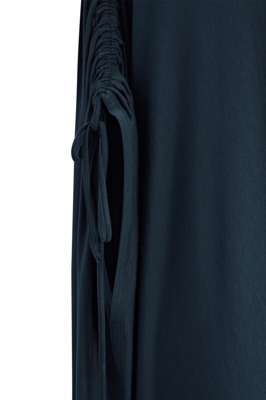 Lacivert Penye Abaya - 3