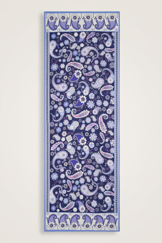 Lahor Wool Shawl Navy - 1