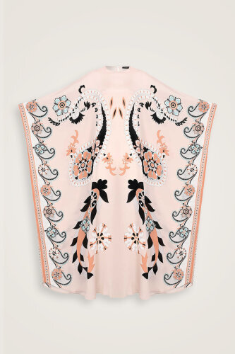 Lahore Beige Silk Kaftan 