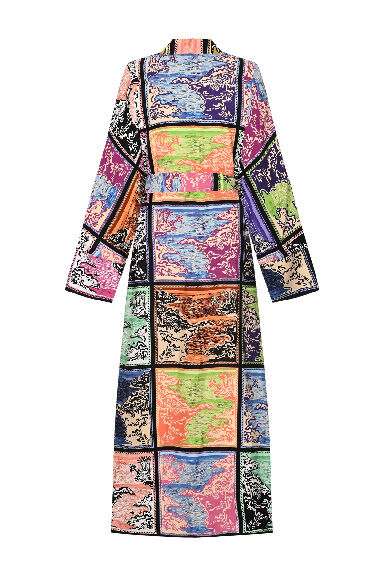 Lakeside Multicoloured Modal Viscose Kimono - 4