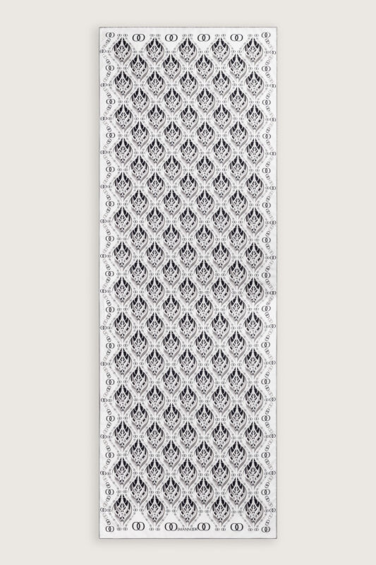 Lale Bej Pamuk İpek Şal 70x210 - 2