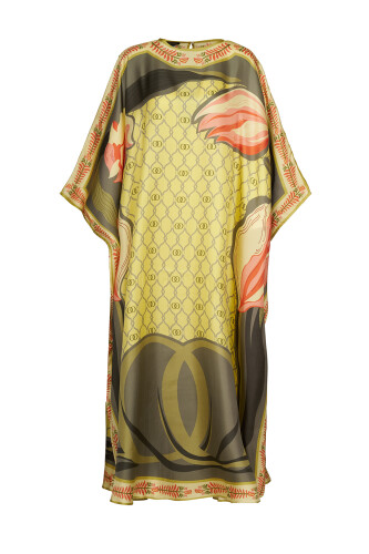 Lalenoor Yellow Silk Kaftan 