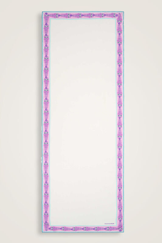 Lalenoor Pembe Krep İpek Şal 70x200 - 1