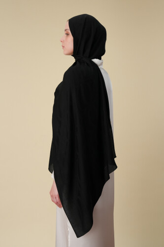 Large Bambunoor Black Spacious Tencel Shawl - 6