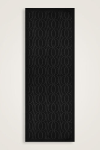 Large Bambunoor Black Spacious Tencel Shawl - 2