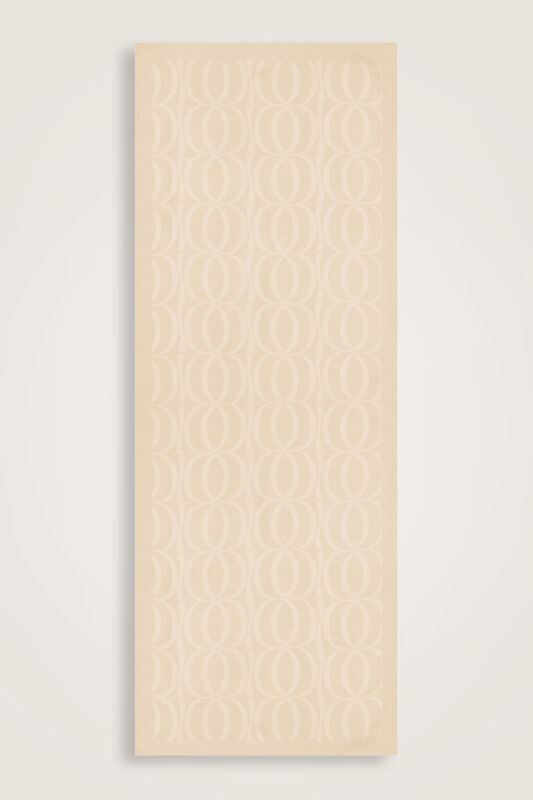 Large Bambunoor Ecru Spacious Tencel Shawl - 2