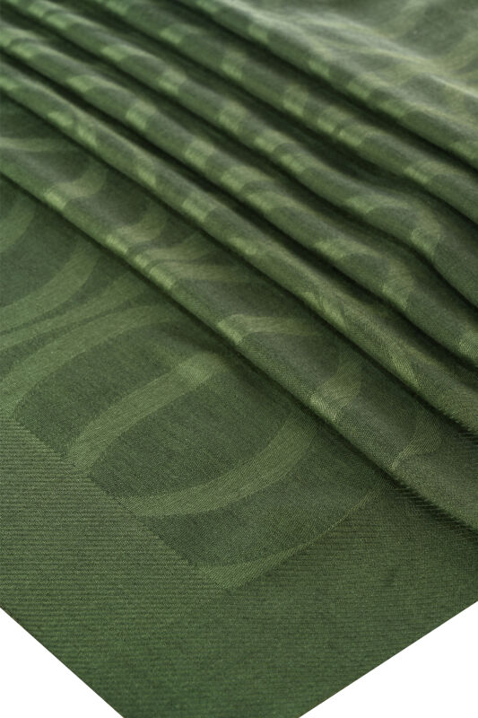 Large Bambunoor Emerald Green Spacious Tencel Shawl - 4