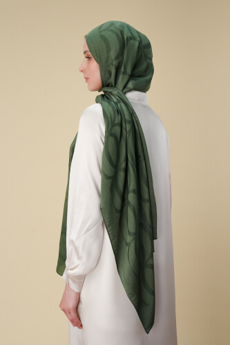 Large Bambunoor Emerald Green Spacious Tencel Shawl - 6