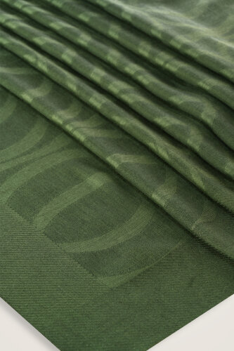 Large Bambunoor Emerald Green Spacious Tencel Shawl - 4