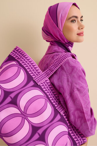Large Bambunoor Fuchsia Summer Bag - Imannoor