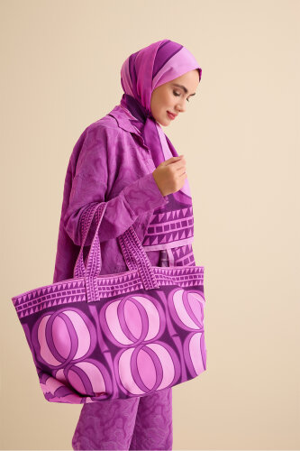 Large Bambunoor Fuchsia Summer Bag - 7