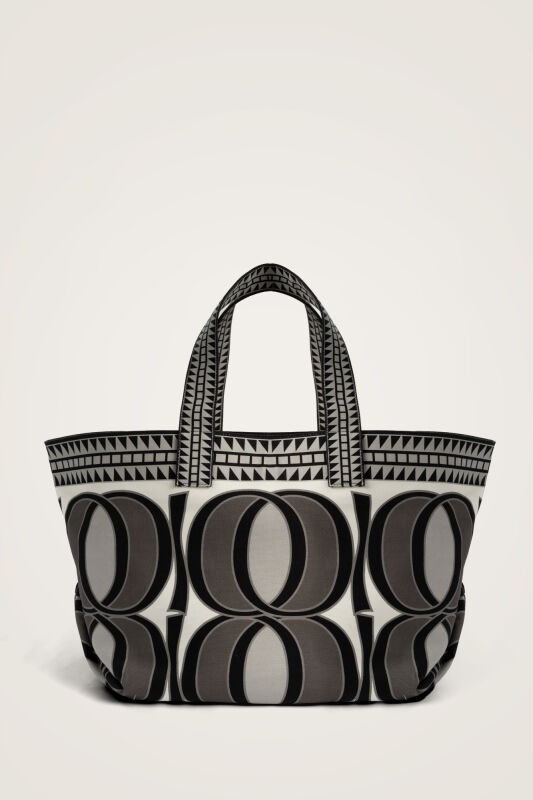 Large Bambunoor Gray Summer Bag - 2