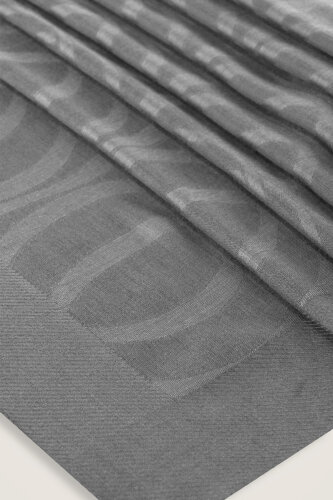 Large Bambunoor Grey Spacious Tencel Shawl - 4