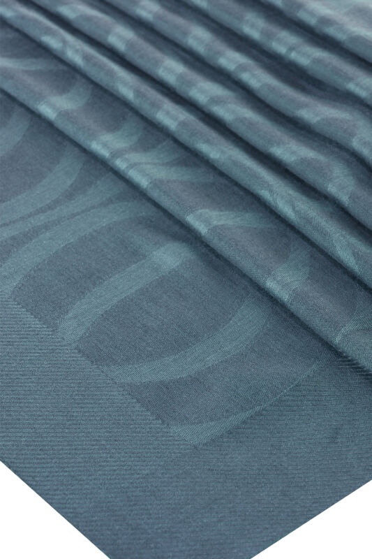 Large Bambunoor Indigo Spacious Tencel Shawl - 4