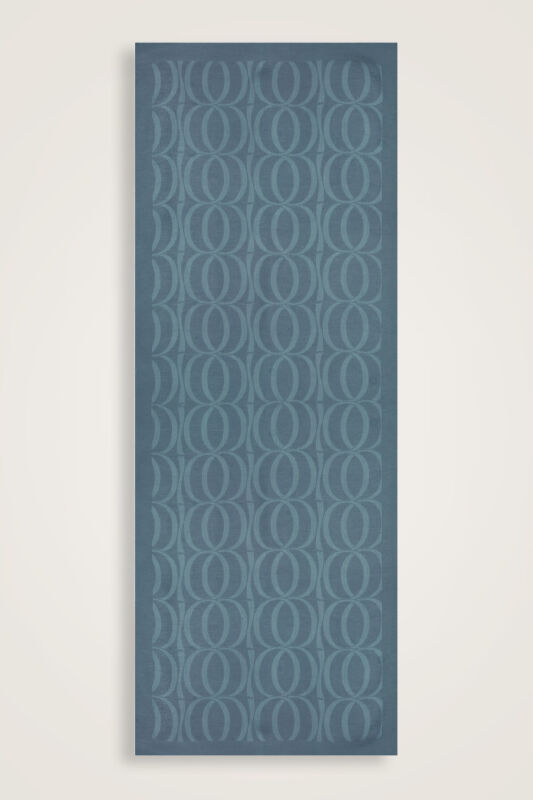 Large Bambunoor Indigo Spacious Tencel Shawl - 2