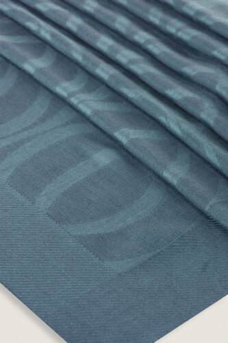 Large Bambunoor Indigo Spacious Tencel Shawl - 4