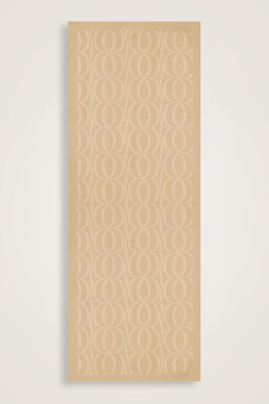 Large Bambunoor Light Beige Spacious Tencel Shawl - 2