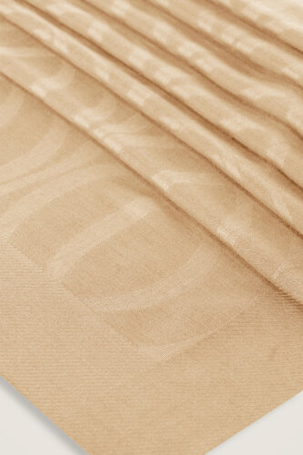 Large Bambunoor Light Beige Spacious Tencel Shawl - 4