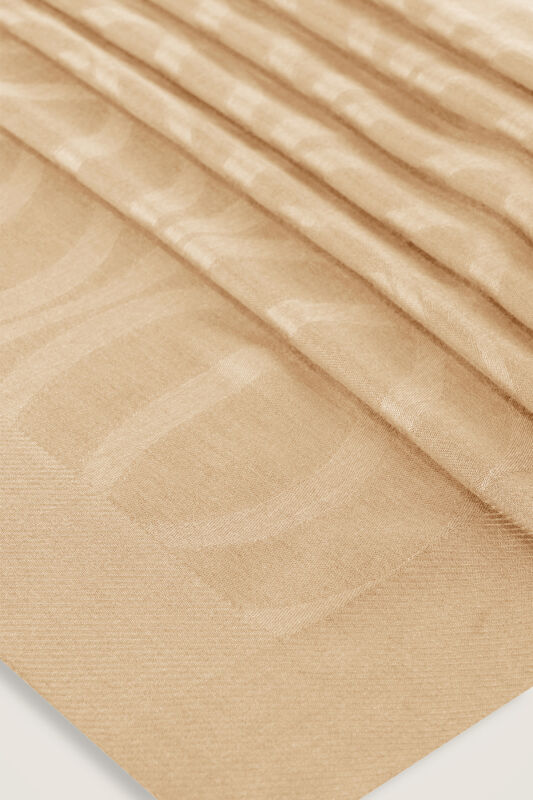 Large Bambunoor Light Beige Spacious Tencel Shawl - 4