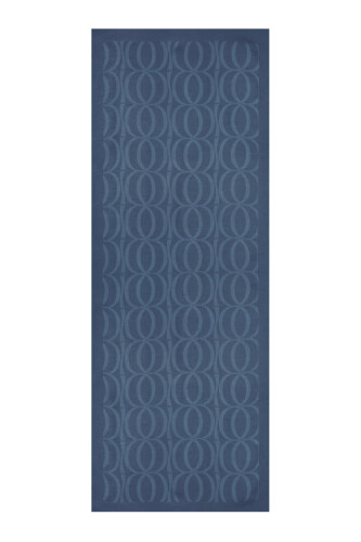 Large Bambunoor Navy Blue Spacious Tencel Shawl - 2