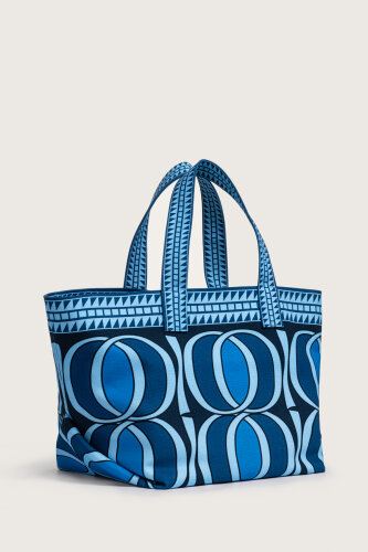 Large Bambunoor Navy Blue Summer Bag - 2