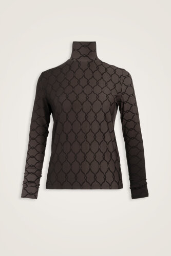 Lattice Gradient Anthracite Short Supreme Blouse 
