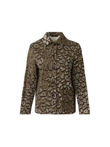 Leopard of the East Navy Green Cotton Jacket 