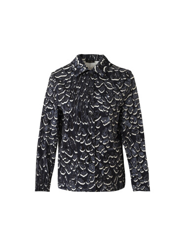 Leopard of the East Navy Blue Cotton Jacket 