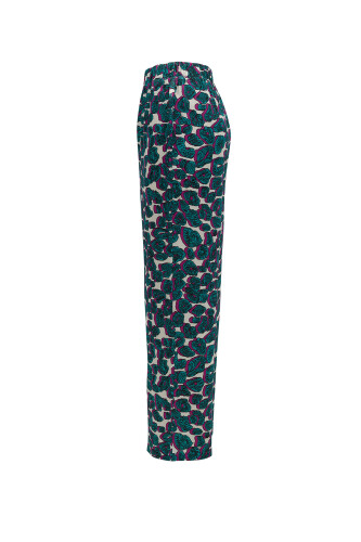 Leopard of the East Pant Turquoise - 3