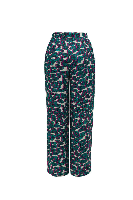 Leopard of the East Pant Turquoise - 2