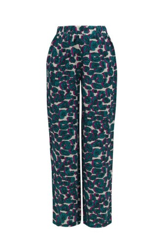 Leopard of the East Pant Turquoise - 1