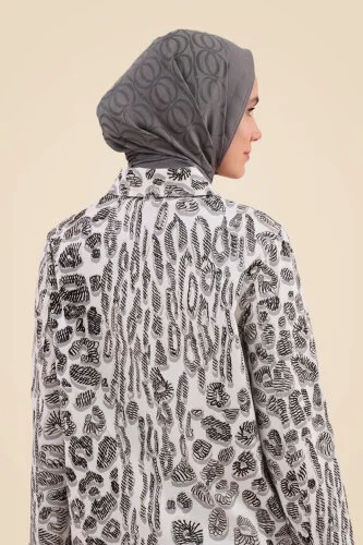 Leopard of the East Navy White Cotton Jacket - 3