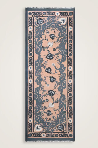 Life Beige Silk Voile Shawl - Imannoor (1)