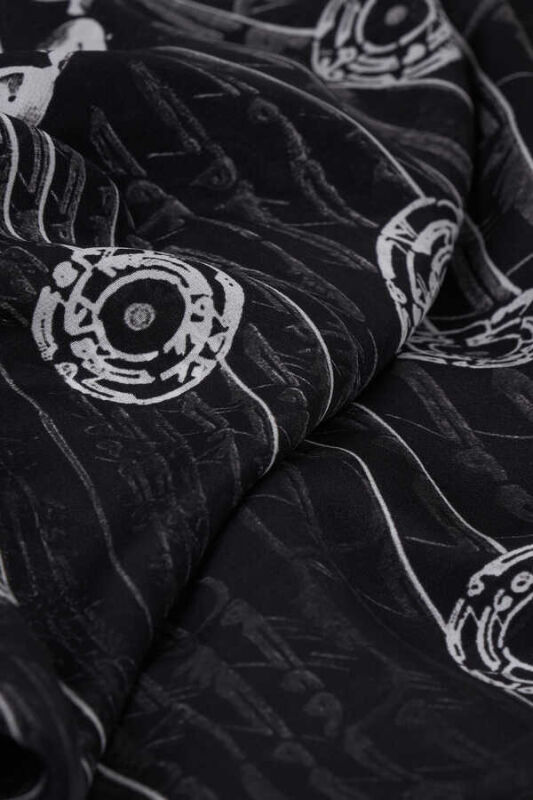 Life Silk Shawl Black - 3