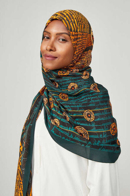 Life Silk Shawl C.Blue - 4